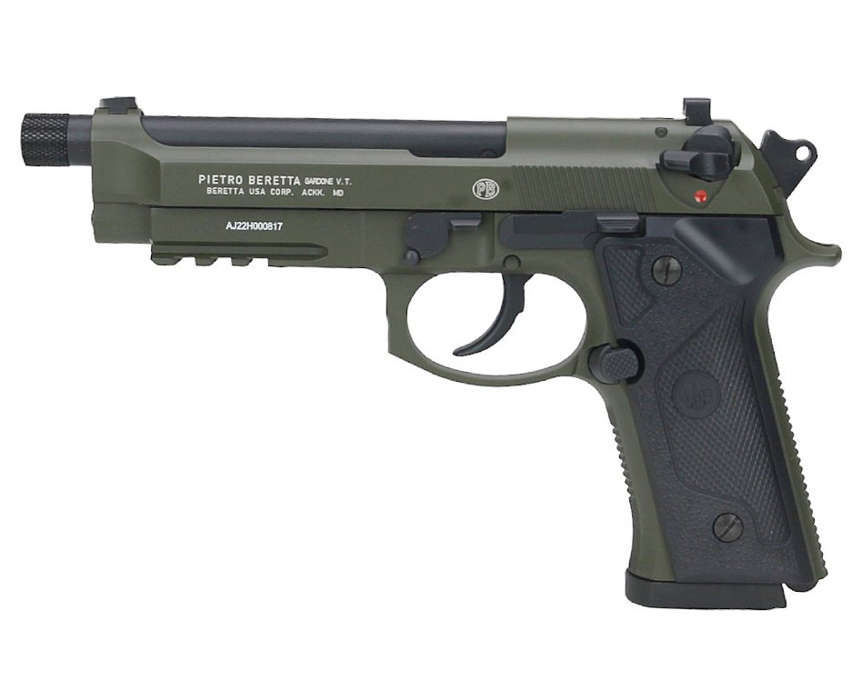 Pistola de Pressão CO2 Beretta M9A3 FM Blowback 4.5 Green Black - Umarex