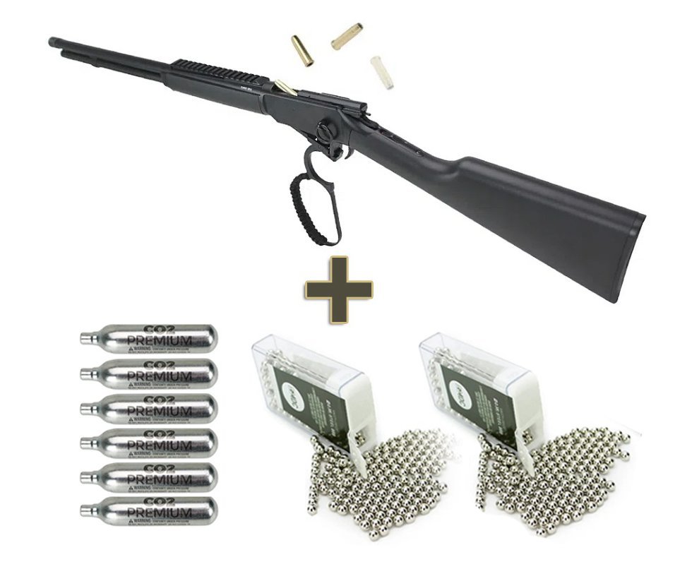 Carabina Rifle de Pressão CO2 Legends Cowboy Renegade 4,5 Umarex + Co2 + Bbs