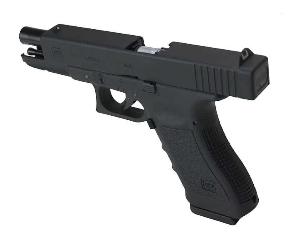 Pistola de Pressão CO2 Glock G17 4.5 Steel BB + Case + Co2 + Bbs