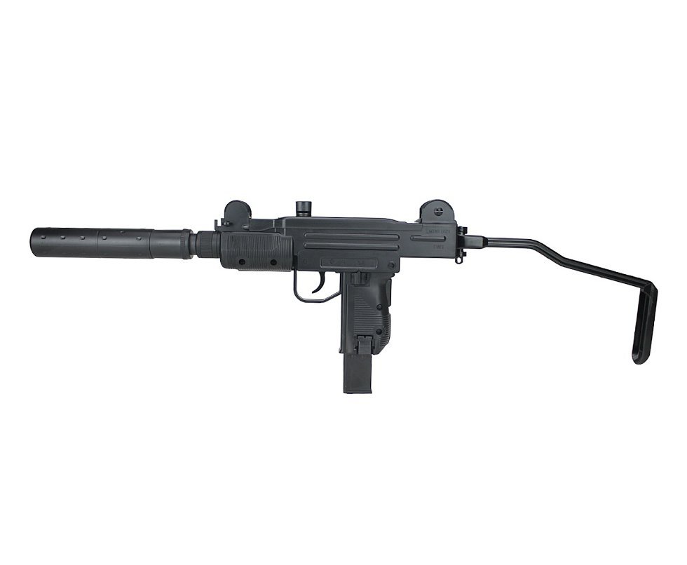Rifle De Pressão CO2 Mini UZI Polímero Blowback 4.5mm IWI Umarex Licenciada