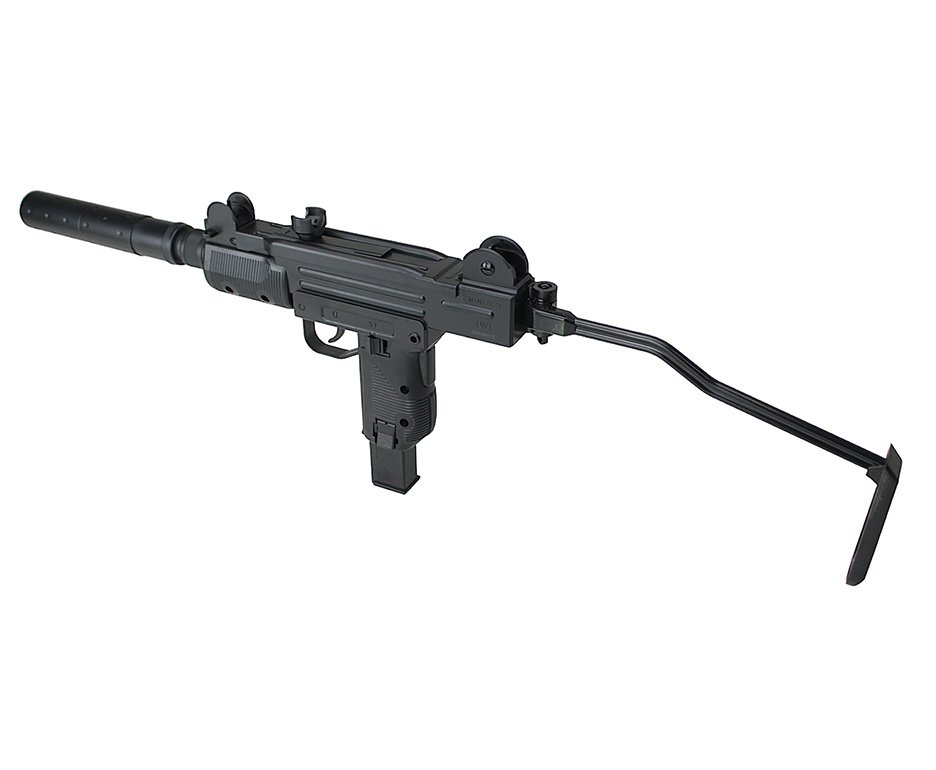 Rifle De Pressão CO2 Mini UZI Full Metal Blowback 4.5mm IWI Umarex Licenciada