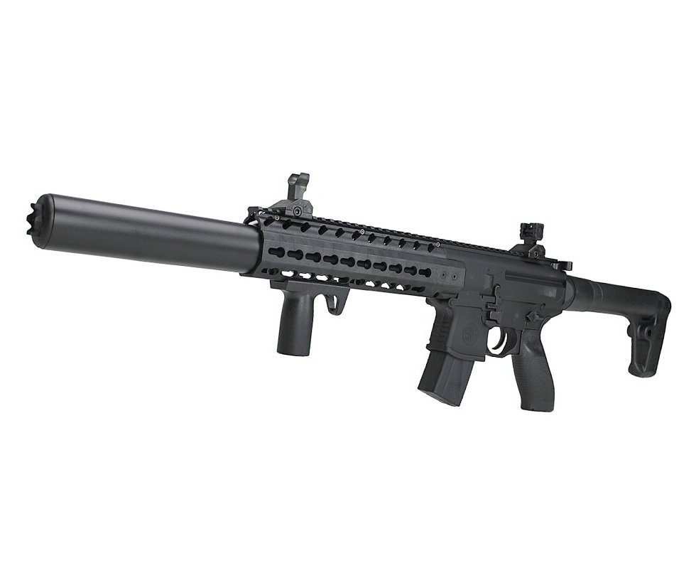 Rifle de Pressão CO2 SEMI-AUTO Sig Sauer MCX 30 BK 4,5mm Chumbinho