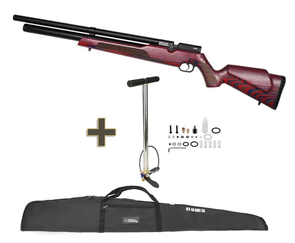 Carabina de Pressão PCP Alpha Laminate Stock 5,5 + Bomba + Capa