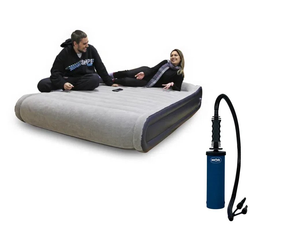 Colchão Brunei - Nautika + Inflador Manual Dupla Ação