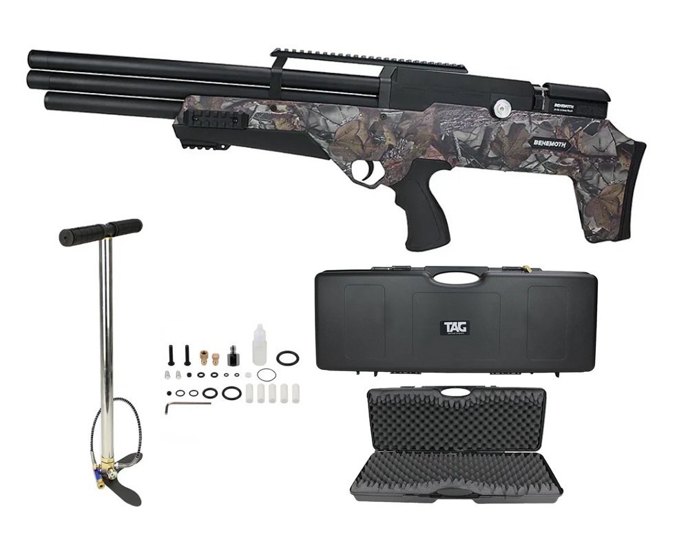 Carabina de Pressão PCP Behemoth PS-R3-SF 5,5 Camuflada + Case + Bomba