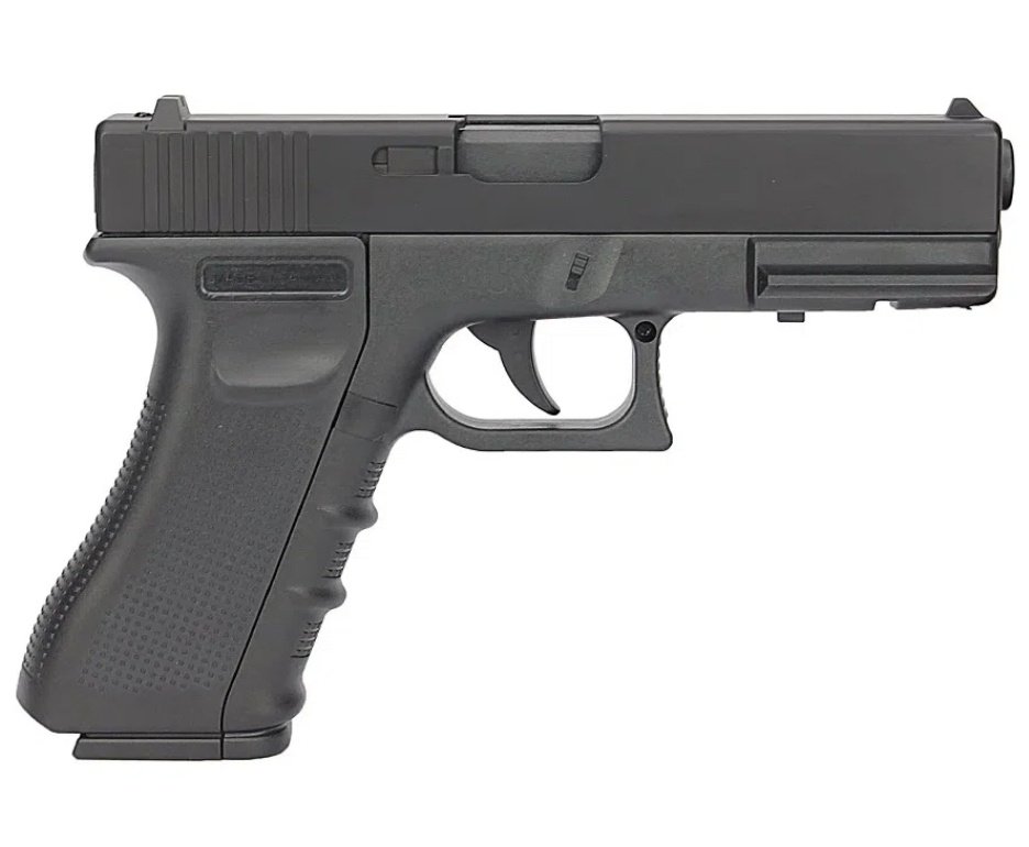 Pistola de Pressão Gás CO2 G17 K17 II Glock Full Metal 4.5mm QGK + Speed Loader Carregador Rápido 4,5mm .177