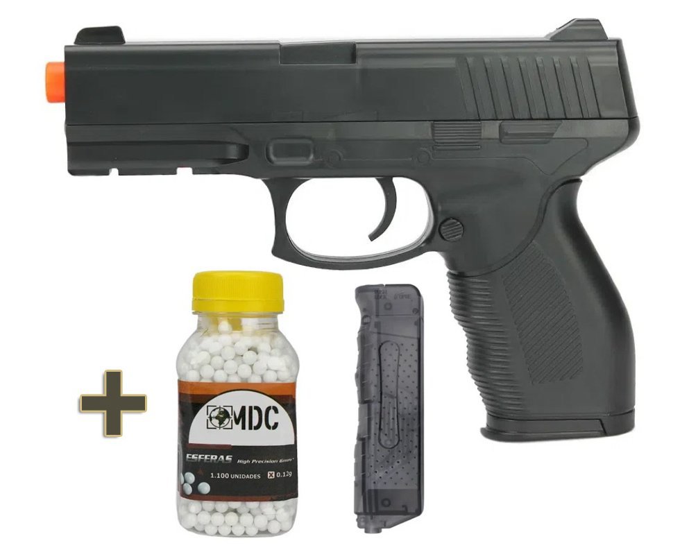 Pistola de Airsoft Vigor Spring VG 24/7 V310 Rossi 6mm + BBS + Speed Loader