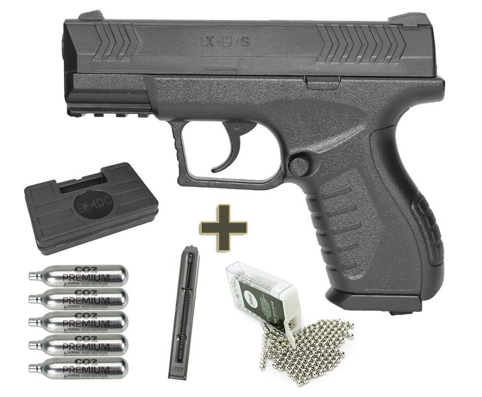 Pistola De Pressão Co2 Ux XBG 4,5mm Umarex + Magazina extra + Co2 + BBs