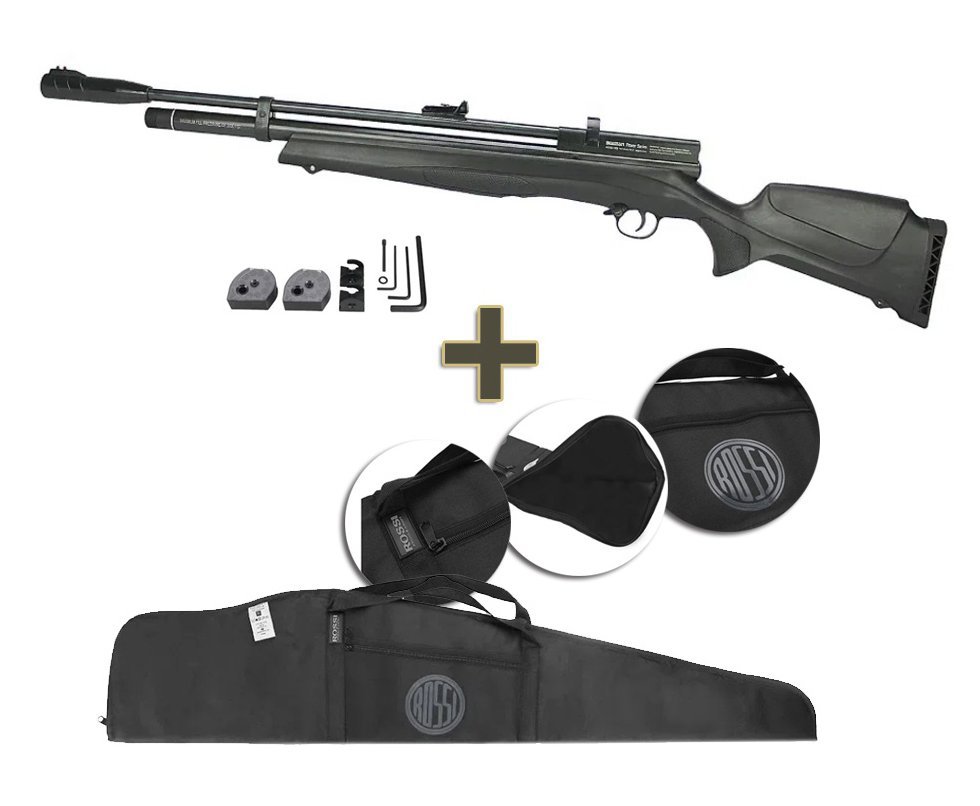 Carabina Pcp Beeman 1335 Chief II PLUS -S Polimero 12 Tiros 4,5mm - Rossi + Capa