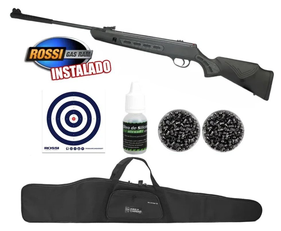 Carabina De Pressão Hatsan Striker 1000s 5,5 60kg + Capa + Chumbos + Alvos + Óleo