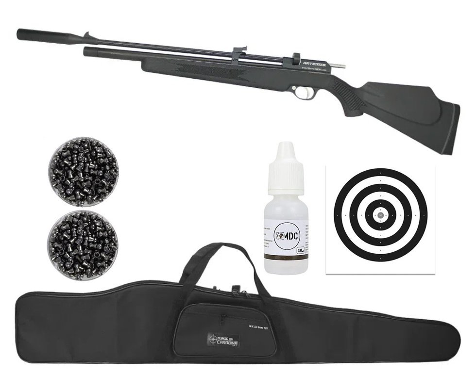 Carabina De Pressão PCP PR900S G2 4,5mm + Capa + Chumbos + Alvos + Óleo