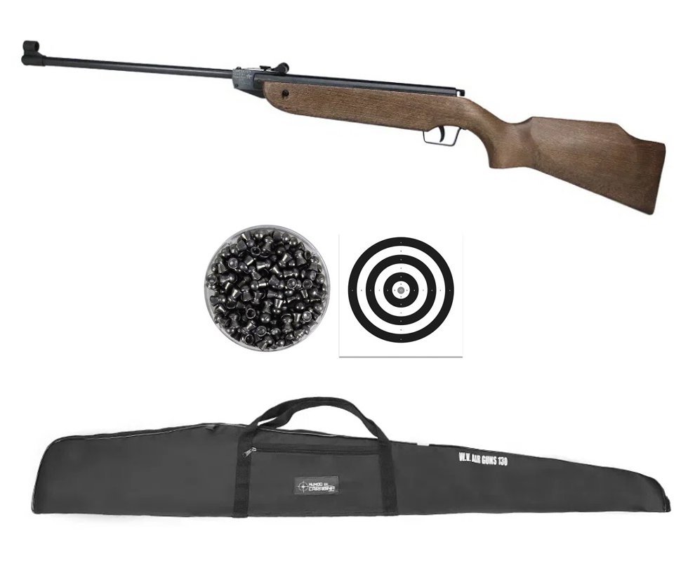 Carabina de Pressão Cometa C-100 Cal. 4.5 Madeira + Capa Swiss Arms