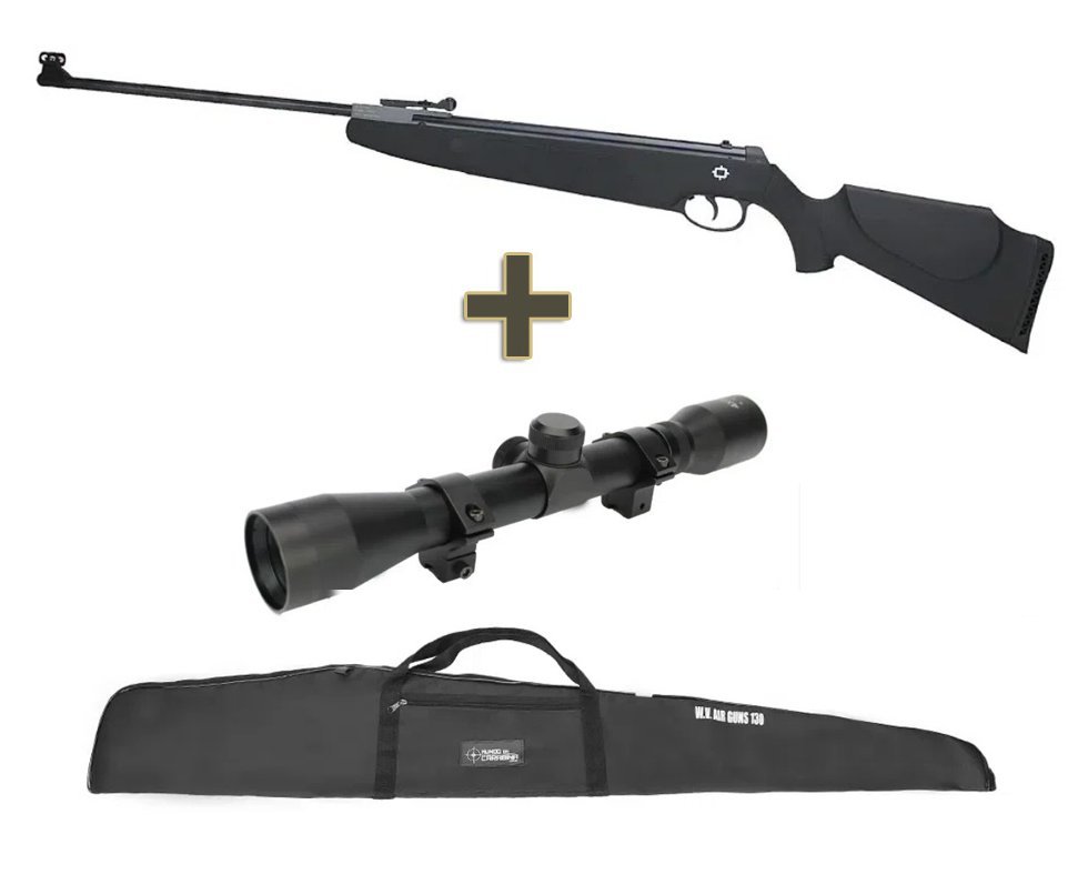 Carabina de Pressão Norica Dragon 4,5mm - Norica + Luneta + Capa