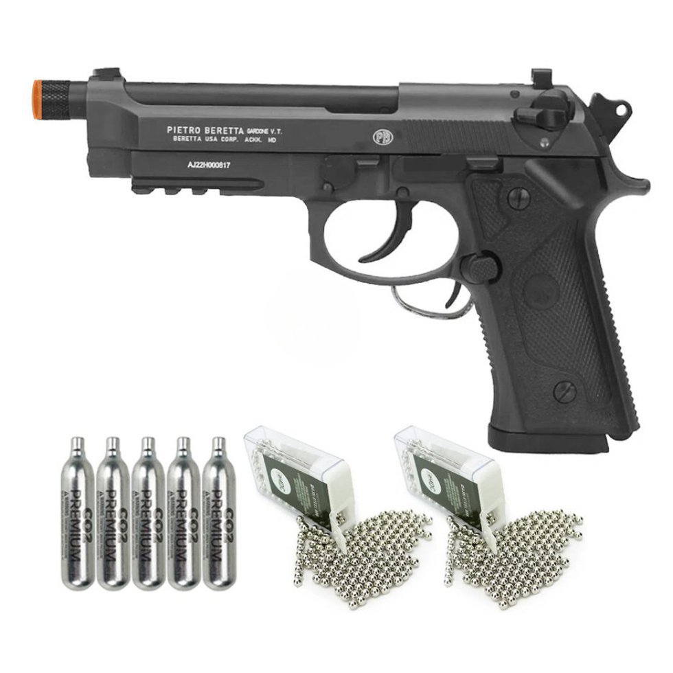 Pistola de Pressão CO2 Beretta M9A3 FM Blowback 4.5 Gray/Black Umarex + Co2 + BBs
