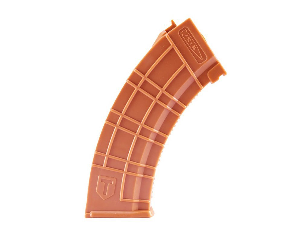 Magazine Carregador Mid CAP Rifle Airsoft AK47 110 BBs Ocre Taitus