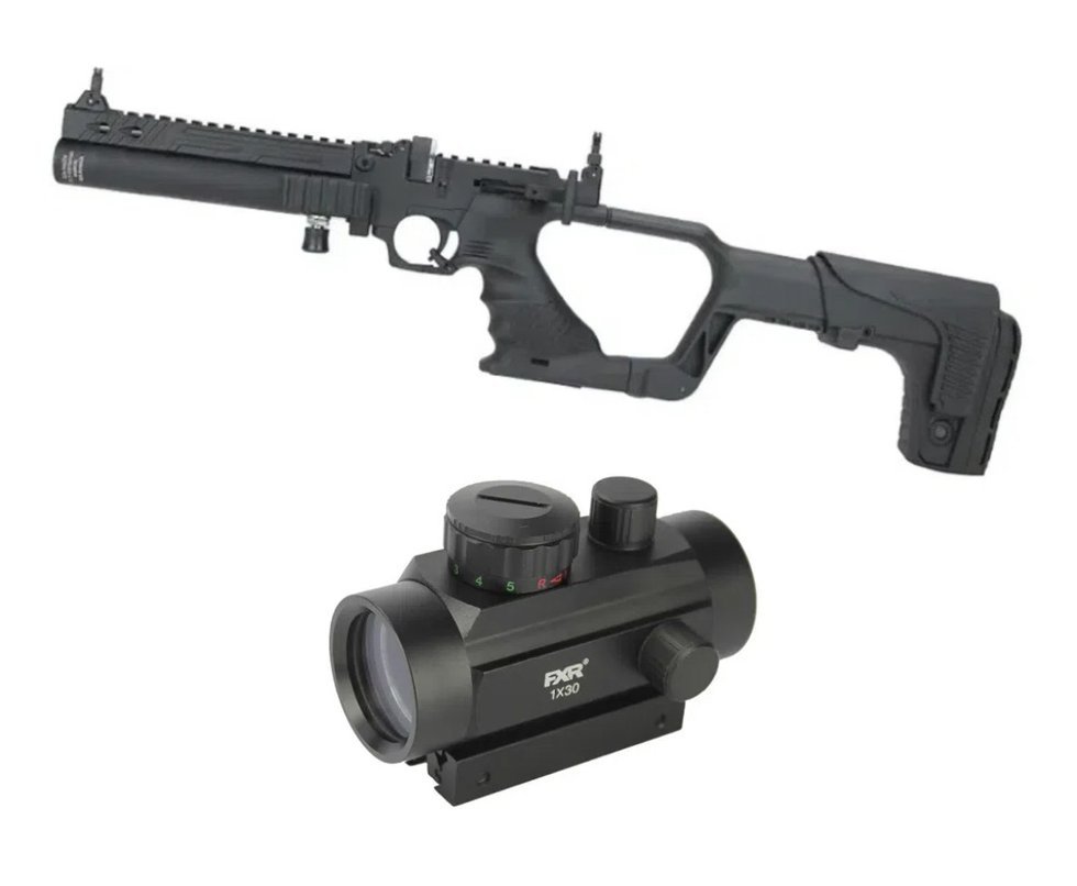 Pistola de Pressão PCP Hatsan AIR JET 1 Cal 5.5 - Rossi + Red Dot
