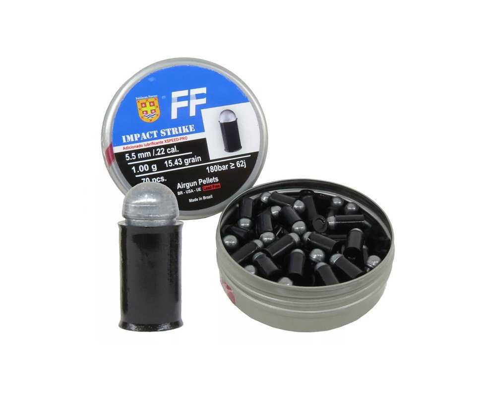Chumbinho Impact Strike 15.43g  FF Cal 5,5mm - 70 un