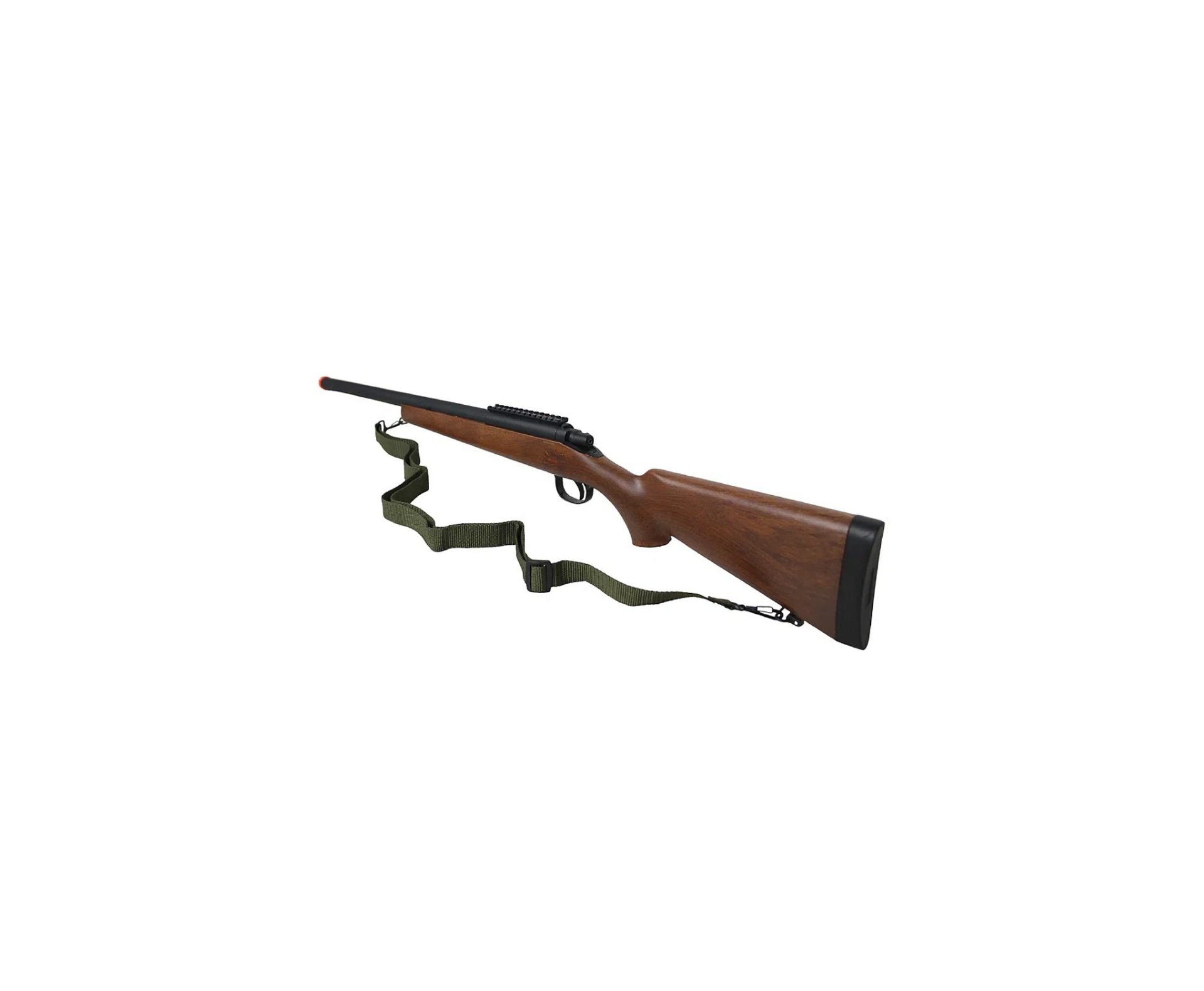 Rifle de Airsoft Sniper Remington M700 Wood VSR10 Spring - AGM + BBS + Capa + Luneta 4x32 + Alvos + Óleo + Kamuff