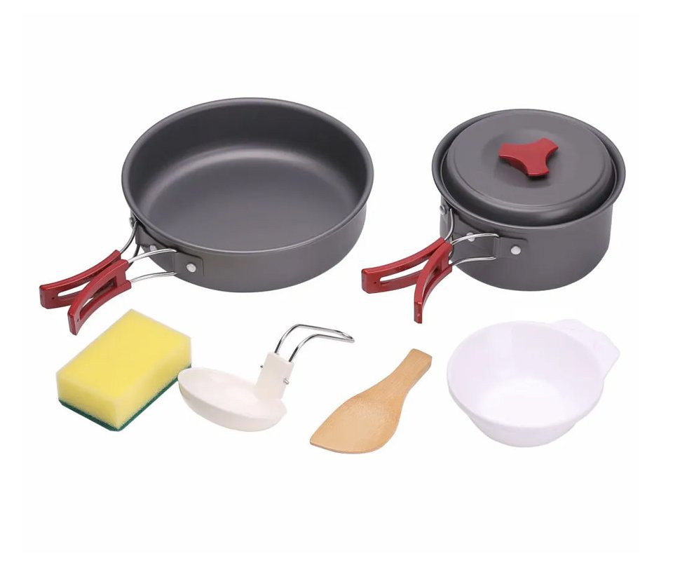 Conjunto de Panelas Camping Camp 2 com 7 Peças - NTK