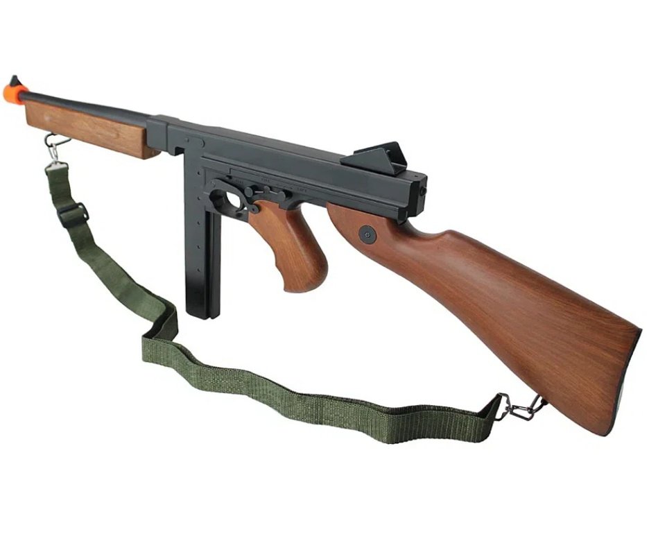 Rifle de Airsoft AEG Cyma Thompson CM033 6mm - Cyma + BBS + Capa + Alvos