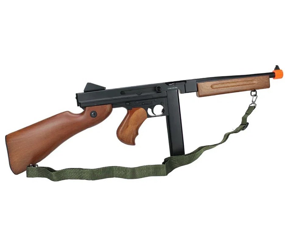 Rifle de Airsoft AEG Cyma Thompson CM033 6mm - Cyma + BBS + Capa + Alvos