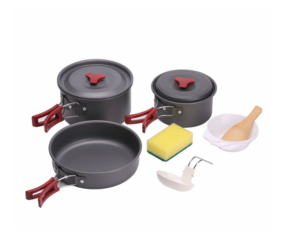 Conjunto de Panelas camping Camp 3 com 9 Peças NTK