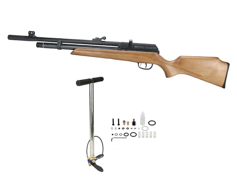 Carabina de Pressão PCP Beeman Raider 1331 Madeira 5.5mm - Rossi + Bomba