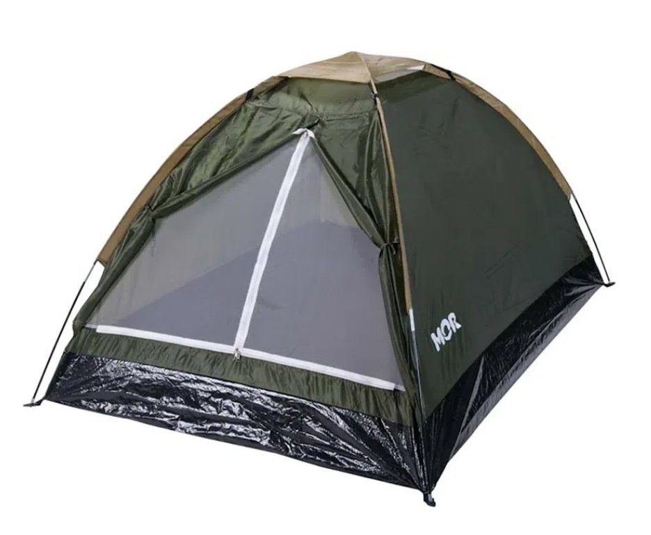 Barraca Camping Iglu 2 Pessoas verde + Saco de Dormir Viper Verde