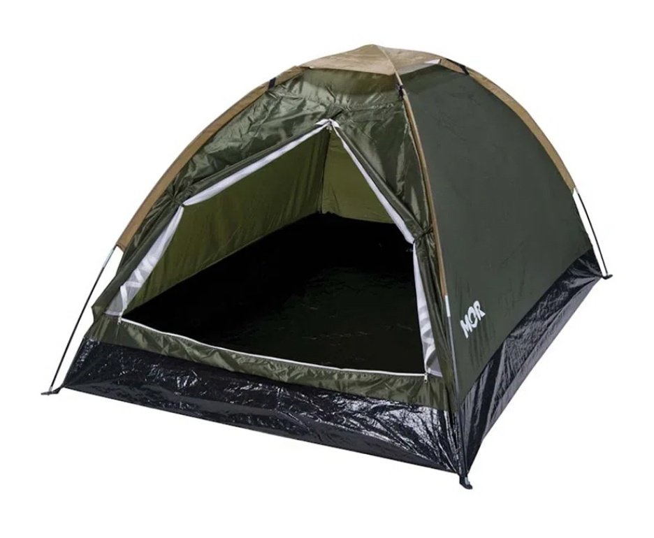 Barraca Camping Iglu 2 Pessoas verde + Saco de Dormir Viper Verde