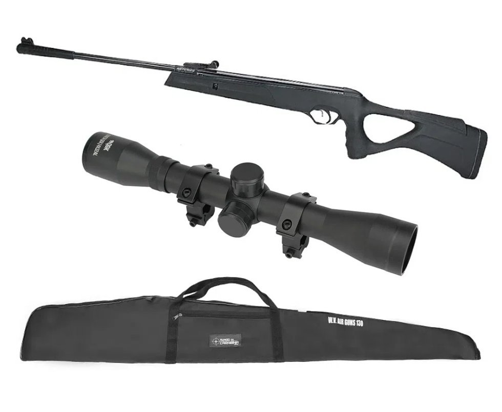 Carabina de Pressão Artemis GR800S Blade Gás Ram 60kg 5.5 + Luneta 4x32 + Capa