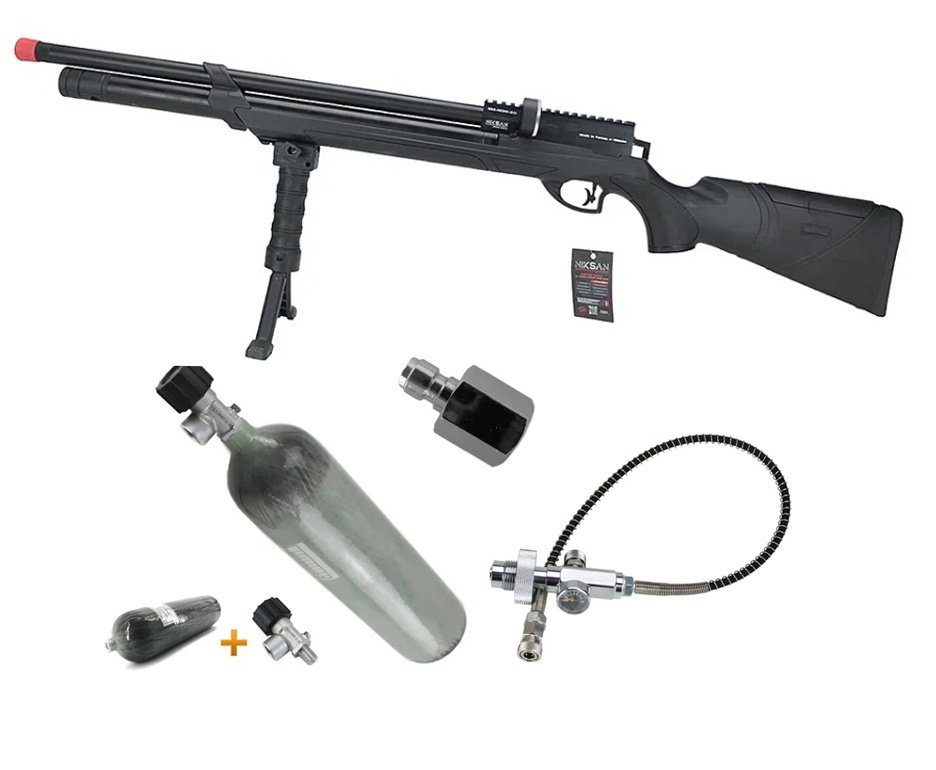 Carabina de Pressão PCP NKS Archero S 5,5mm - Niksan Defense + Scuba 3L 300bar