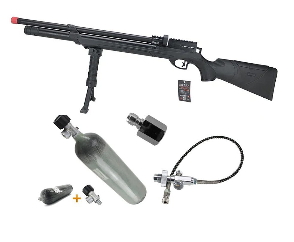 Carabina de Pressão PCP NKS Archero S 5,5mm - Niksan Defense + Scuba 3L 300bar