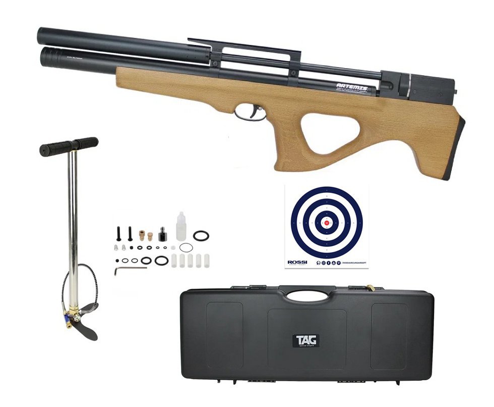 Carabina PCP Artemis P15 Killer Bull PUP 5.5 + Bomba + Case + Alvos