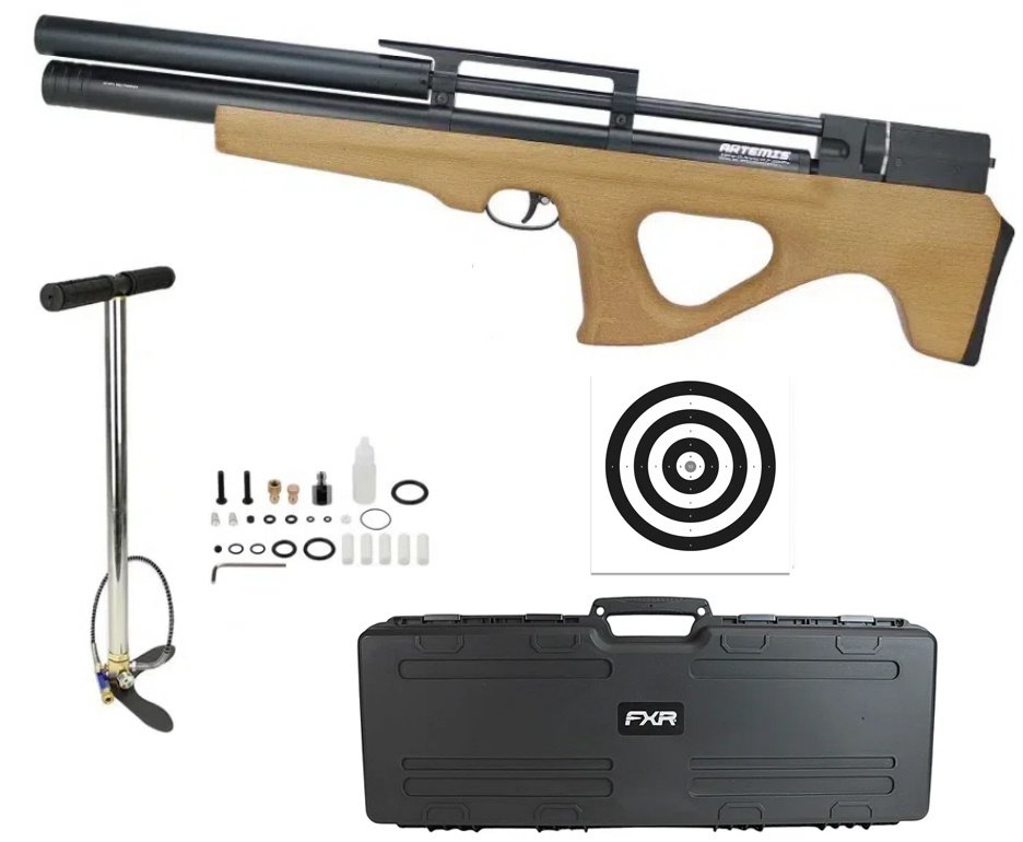 Carabina PCP Artemis P15 Killer Bull PUP 5.5 + Bomba + Case + Alvos
