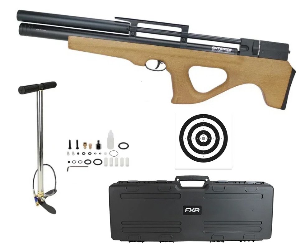 Carabina PCP Artemis P15 Killer Bull PUP 5.5 + Bomba + Case + Alvos