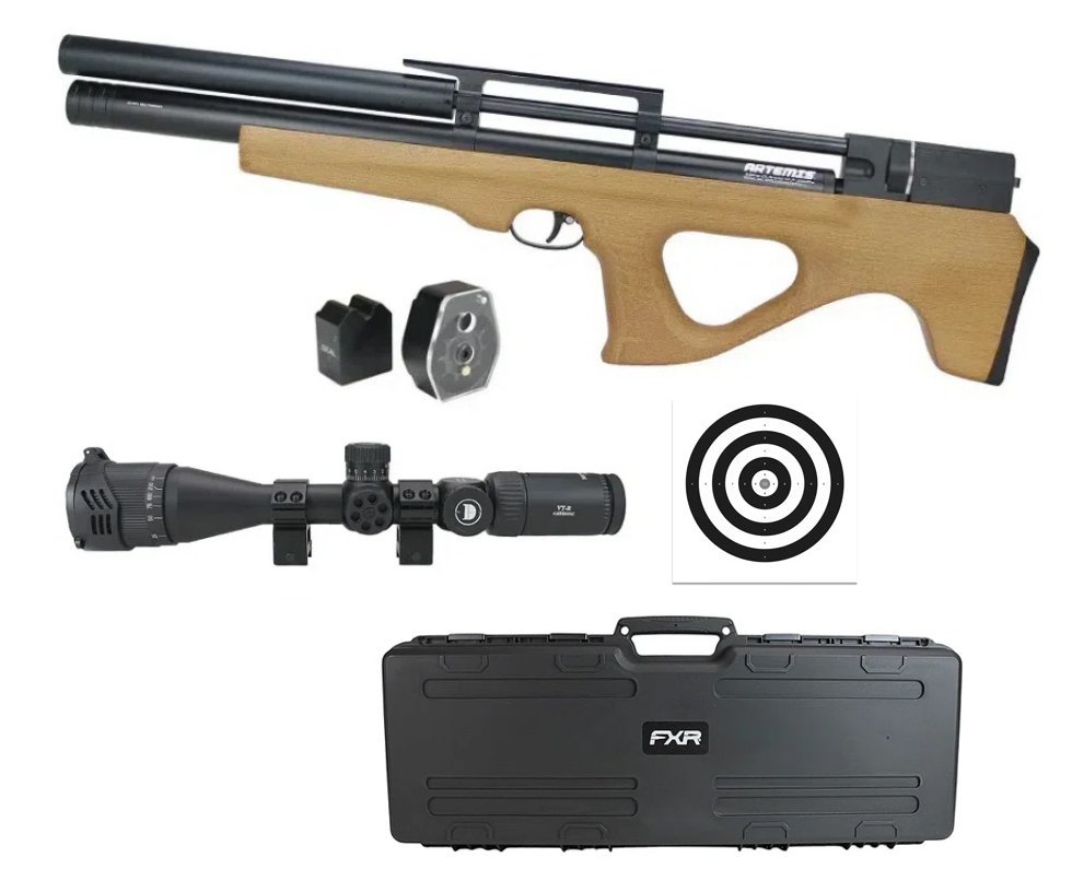 Carabina PCP Artemis P15 Killer Bull PUP 5.5 + Luneta 4-16×42+ Case + Alvos
