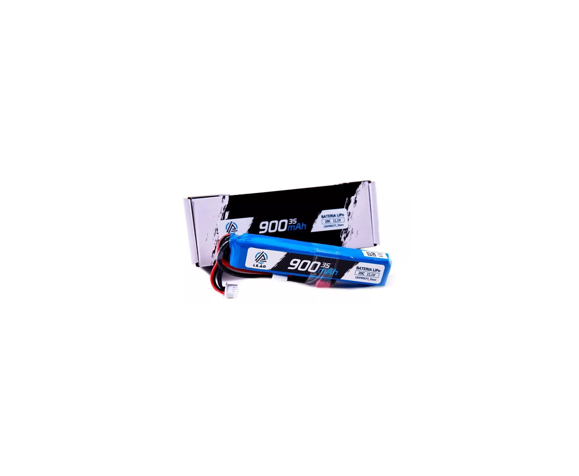 Bateria Lipo 11.1V/3S (1pack) - 900mAh - 20C/40C Dean Airsoft - Leão Modelismo