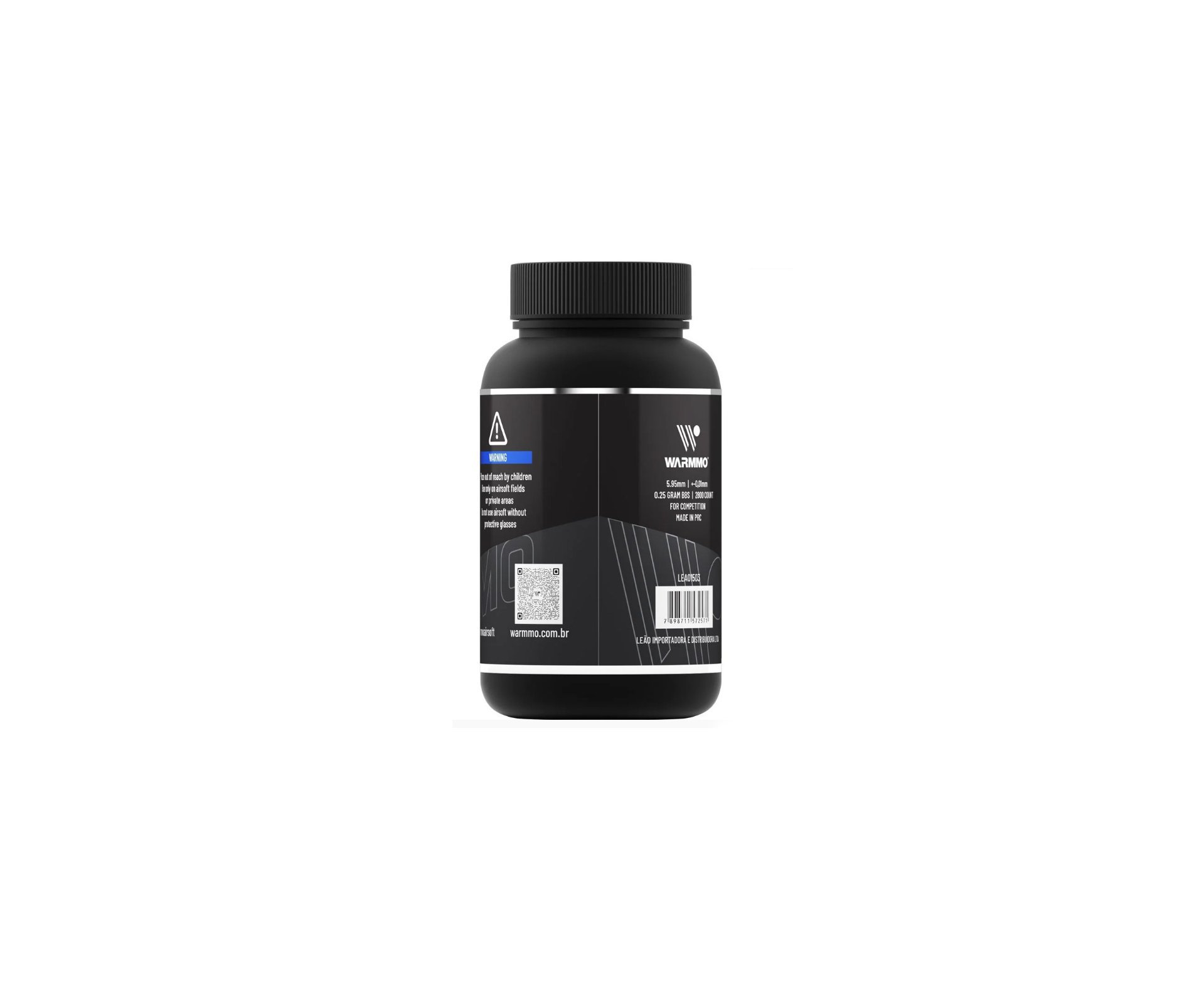 Esfera Airsoft BBs Warmmo 0,25g 6,0mm Pacote com 2800 un