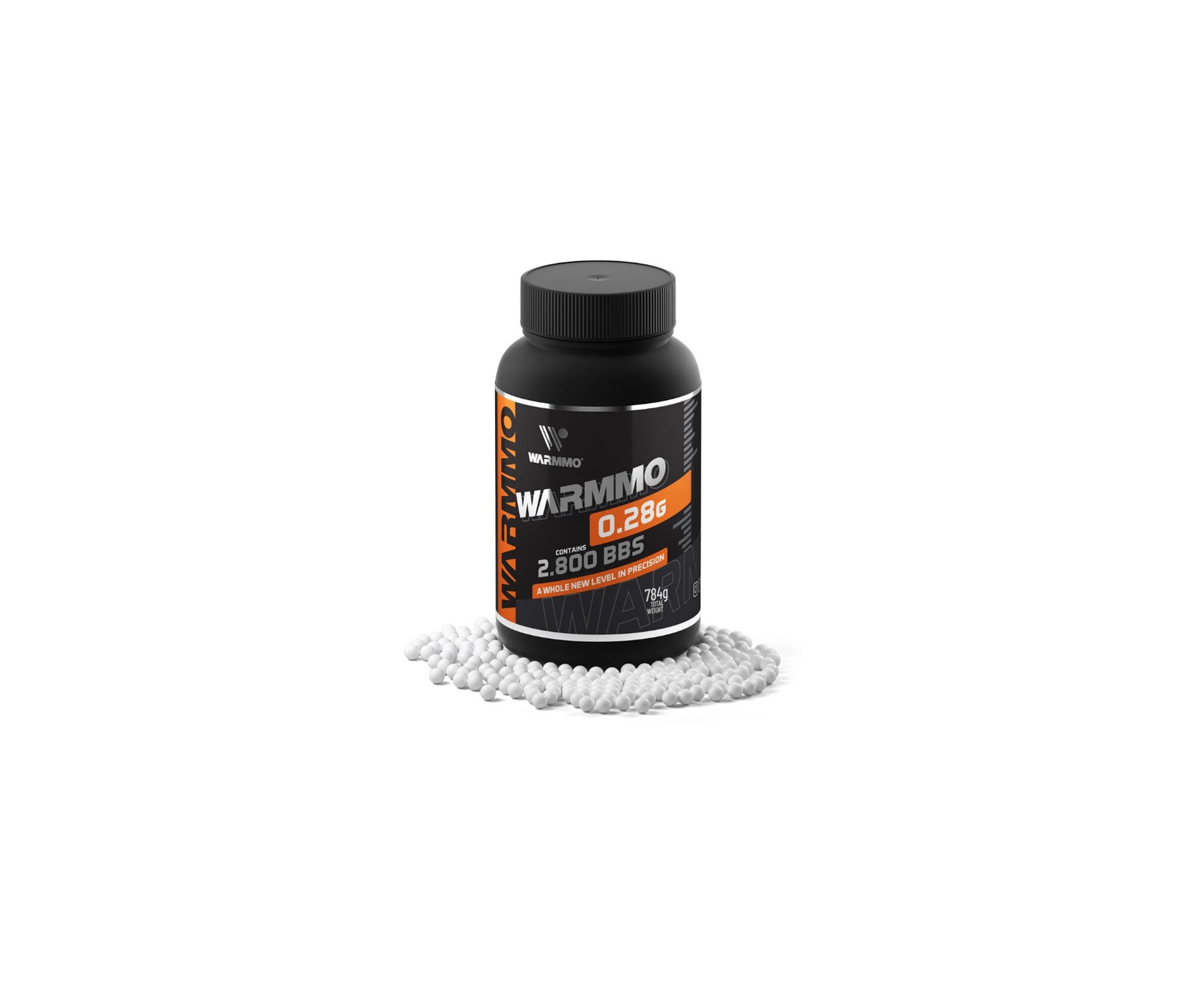Esfera Airsoft BBs Warmmo 0,28g 6,0mm Pacote com 2800 un