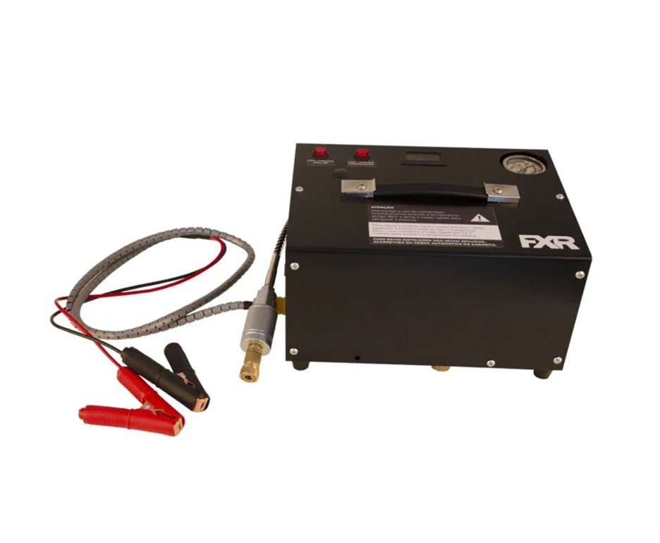 Carabina de Pressão PCP Alpha Laminate Stock 5,5mm + Compressor Portátil 300 BAR Trivolt