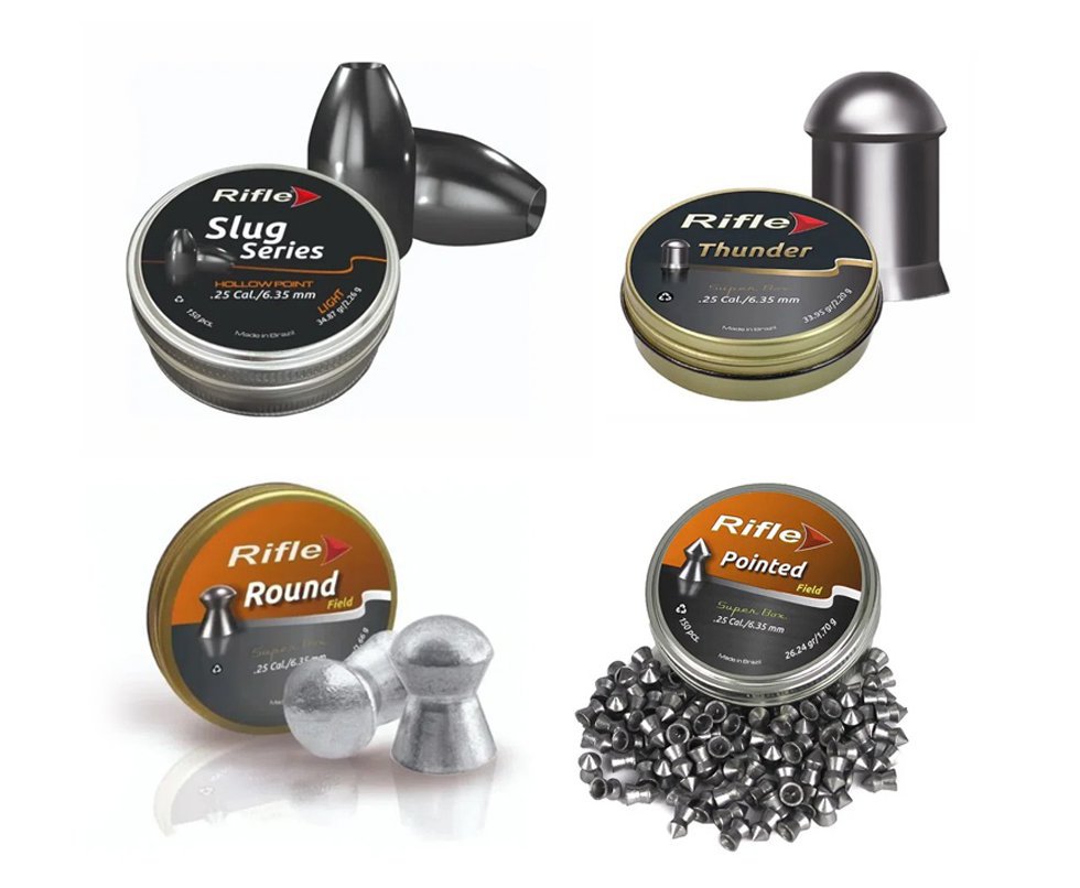 Kit 4 Chumbinho 6.35mm Diversos - Rifle