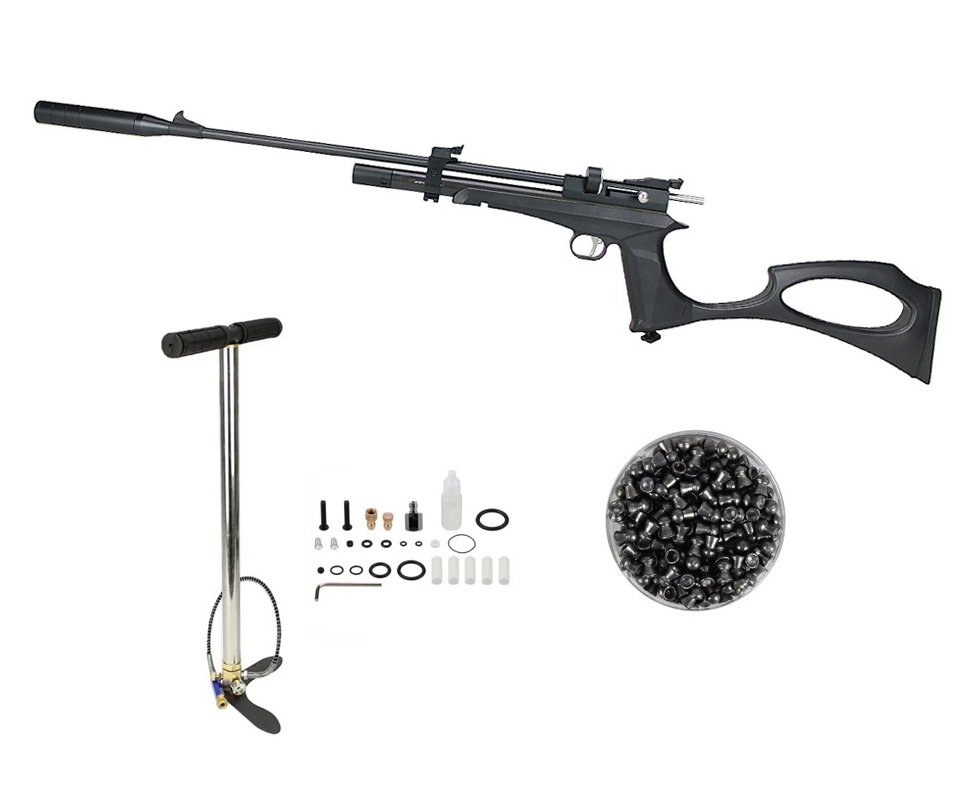 Carabina e Pistola de Pressão PCP Air Viper XL 4,5 + Bomba + Chumbo