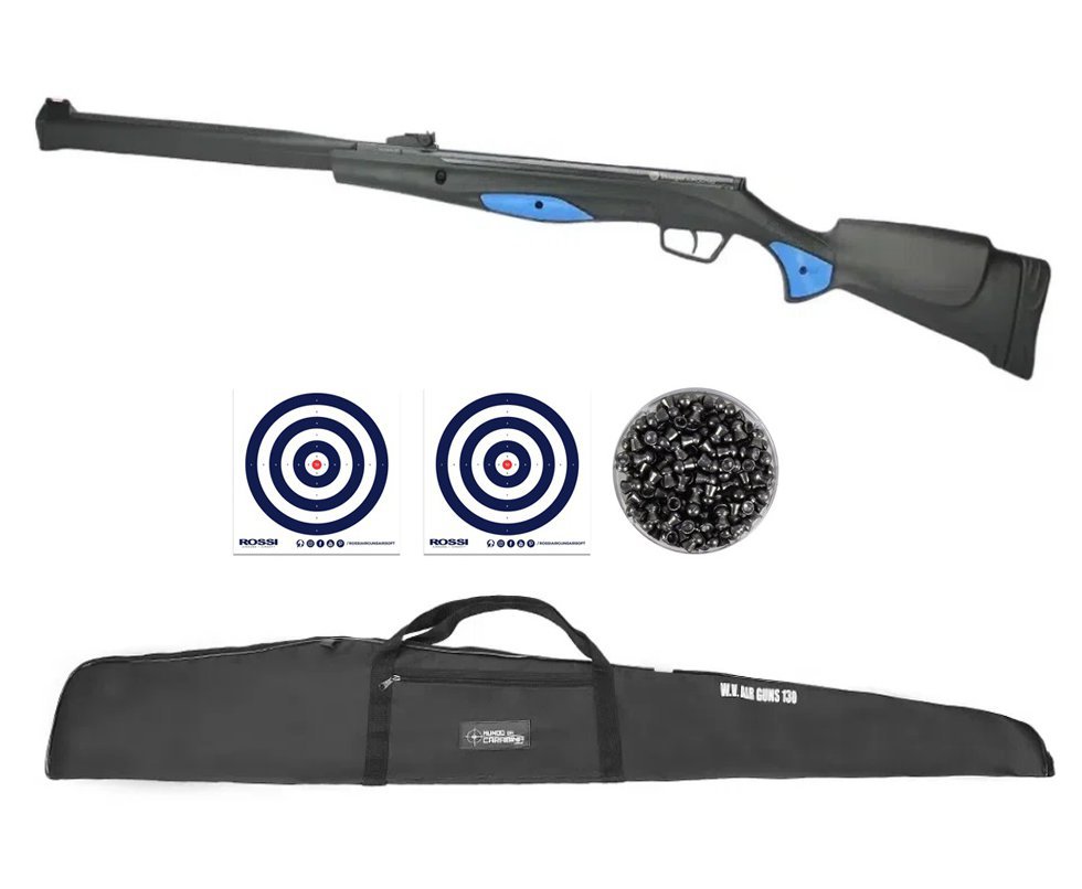 Carabina De Pressão Stoeger Rx20 S3 Supressor Nitro 4.5mm Beretta - Fxr + Capa + Chumbinho + Alvos