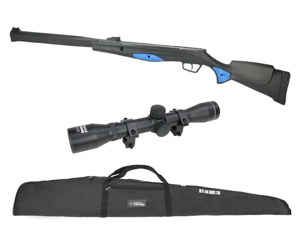 Carabina De Pressão Stoeger Rx20 S3 Supressor Nitro 4.5mm Beretta - Fxr + Luneta 4x32 + Capa
