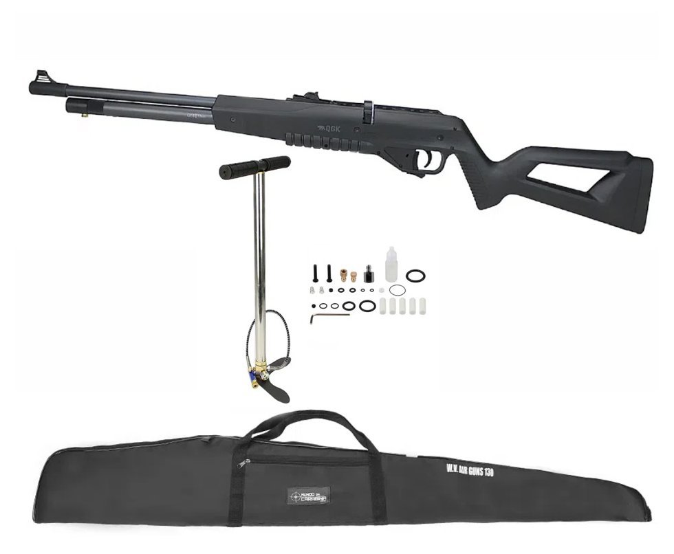 Carabina de Pressão PCP G850 Black Cal 5,5 + Bomba + Capa