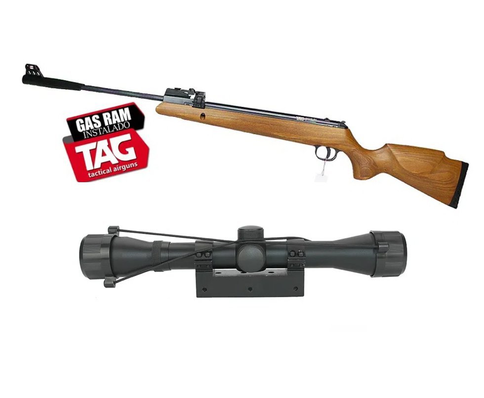 Carabina de Pressão Montana Mag Nitro 12 Tiros 5,5mm - SPA Tag + Luneta 4x32