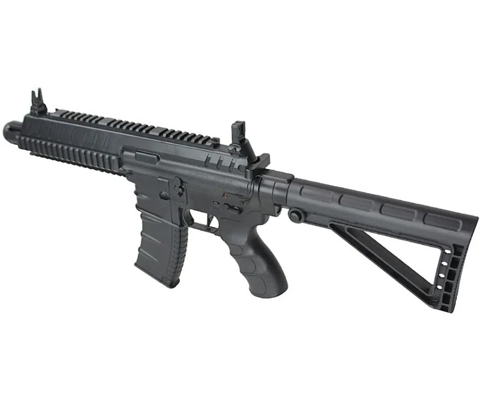 Rifle de Pressão CO2 HK HK416 Steel Strike 4.5 + Co2 + BBS + Capa + Alvos + Red Dot