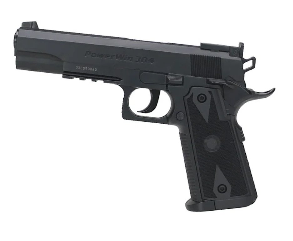 Pistola de Pressão CO2 1911 Tactical BBs Aço 6mm + Co2 + BBS