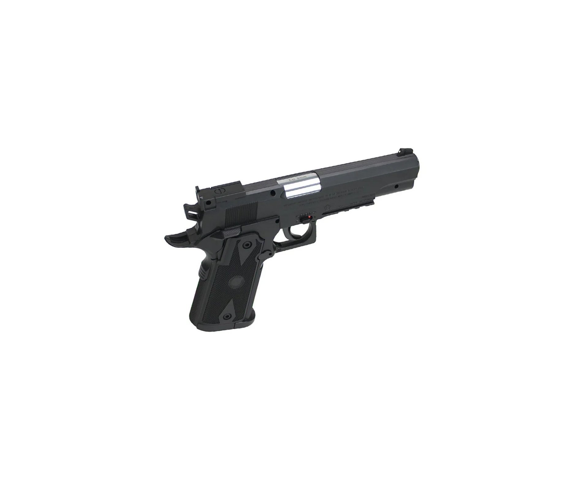 Pistola de Pressão CO2 1911 Tactical BBs Aço 6mm + Co2 + BBS