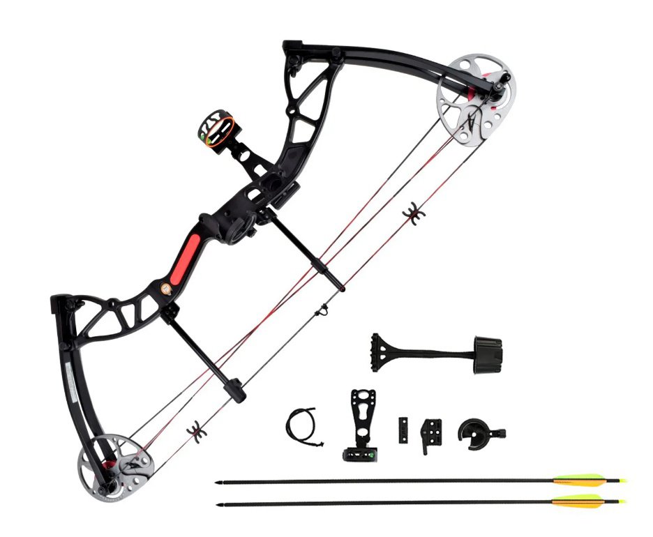 Arco Composto Profissional 15 - 70Lbs Exterminator Deluxe KIT - Ek Archery
